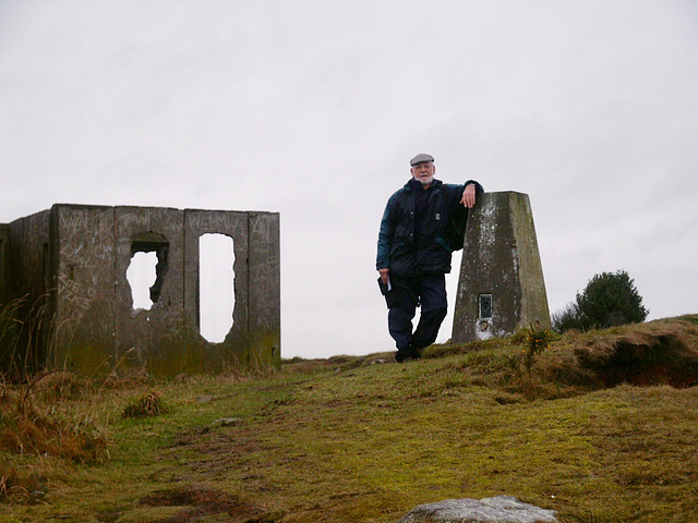 Trig Point (222m) at Hill Hole Quarry, Markfield