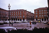 Nice (06) Septembre 1972. Place Massena. (Diapositive numérisée)