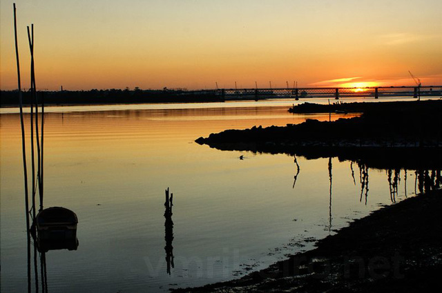 Sunset in  Viana do Castelo