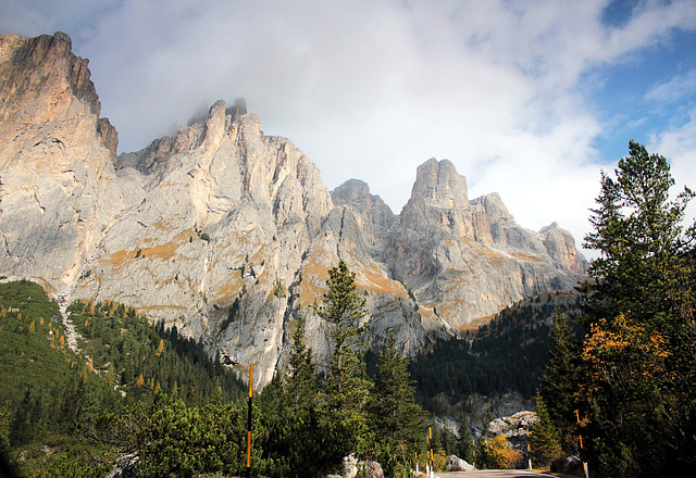 Dolomiten im Sonnenlicht