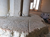 dorchester abbey church, oxon, no sign of a fixing hole on the top of the big c14 nave corbel(116)