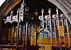 Gothic Revival woodcarving by Ralph Hedley 19th Century