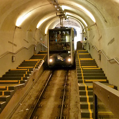 Da kommt die Heidelberg-Bergbahn.