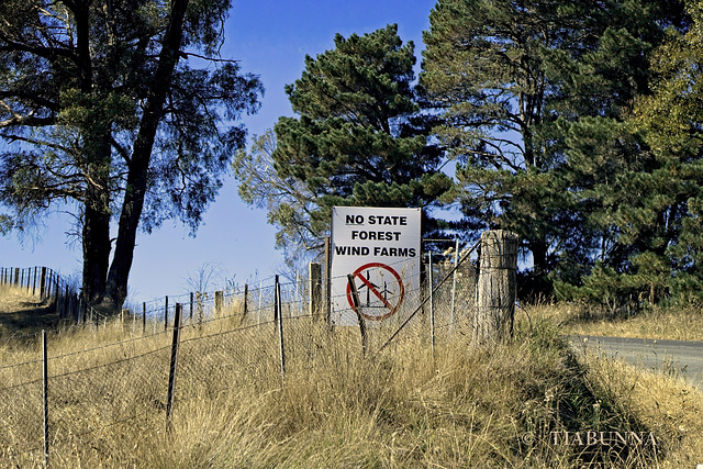 Topical fence sign