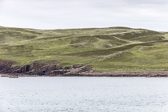 View north to Stac Fada from Clachtoll broch An Dùn