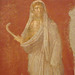 Detail of Saturn in a Winter Cloak Holding a Scythe Wall Painting in the Naples Archaeological Museum, June 2013