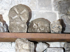 bakewell  church, derbs (59)grave markers, perhaps as early as the c12