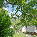 02.06.2019 - Blick vom Zaun auf das Tal , die Berge und die Nachbarn