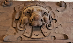 saffron walden museum, essex. early c17 lion mask frieze from audley end long gallery (4)