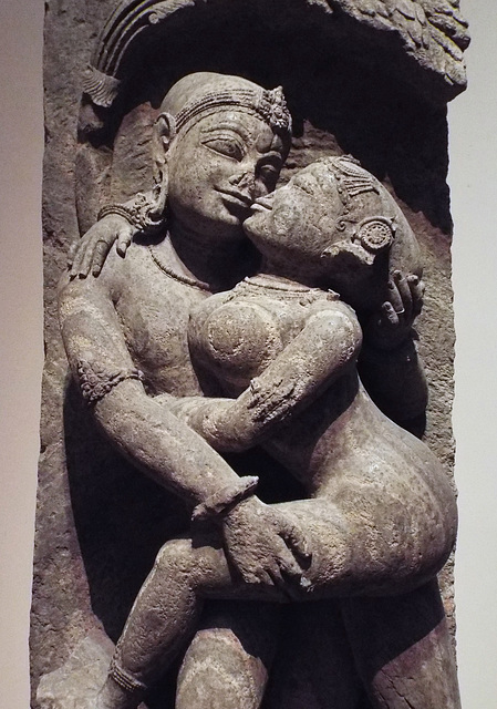 Detail of the Loving Couple in the Metropolitan Museum of Art, August 2023