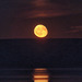 Moonrise over the Jurassic Coast and Weymouth Bay