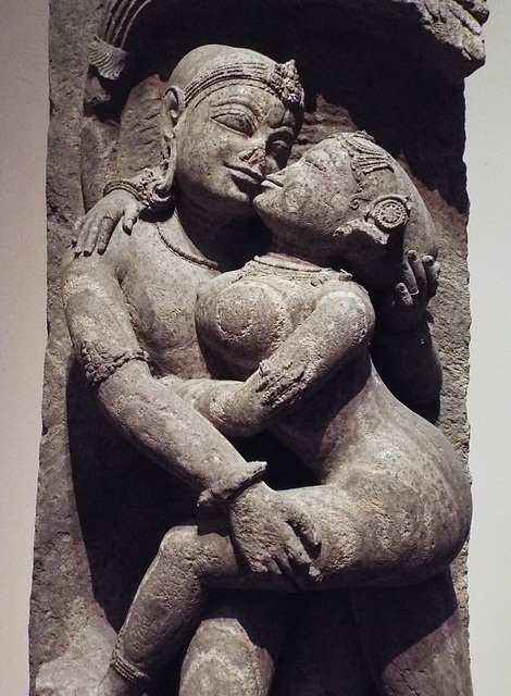 Detail of the Loving Couple in the Metropolitan Museum of Art, August 2023