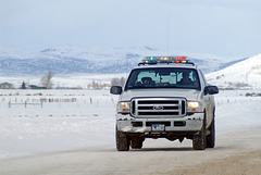 Wyoming Police Truck