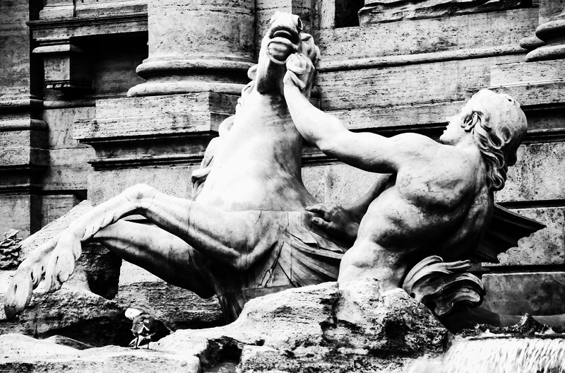 Rom - Trevi-Brunnen - Detail