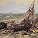 Detail of Fishing Boat by Courbet in the Metropolitan Museum of Art, January 2023