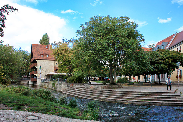 Erfurt, an der Krämerbrücke