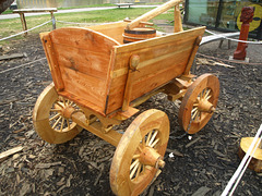 Saga Oseberg  viking cart rear view