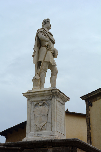 Italy, Arezzo, Monument to Ferdinand I de Medici on the Cathedral Square Italy, Arezzo, Monument to Ferdinand I de Medici on the Cathedral Square