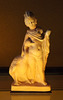 Child Wearing a Cloak Playing with a Swan Terracotta Figurine in the Louvre, June 2013