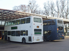 DSCF5672 Big Green Bus Co LR52 KWO and Stagecoach 15958 (YN14 OXJ) in Cambridge - 12 Dec 2018