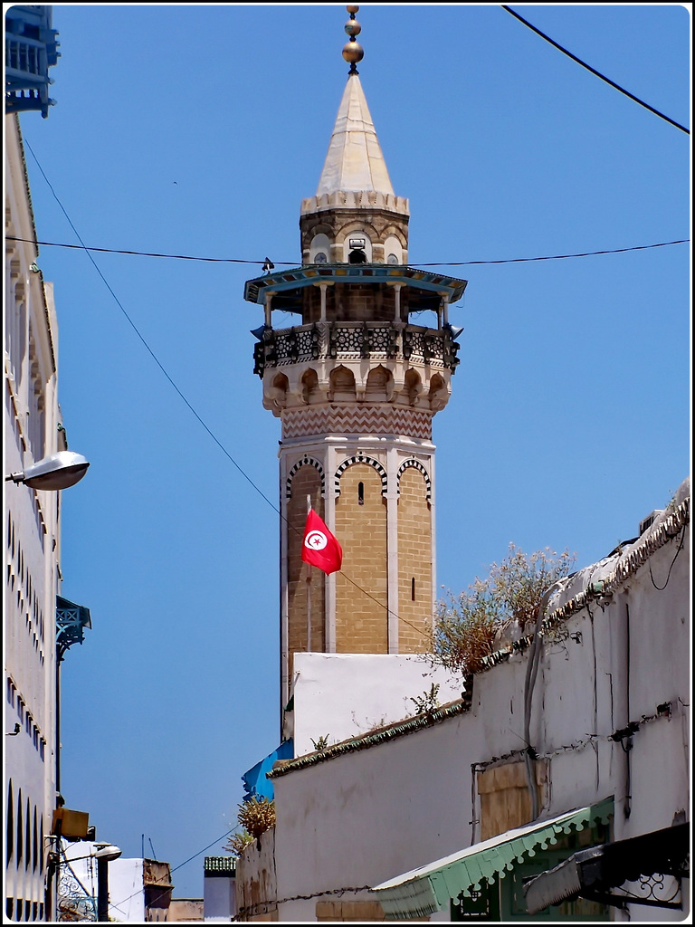 Tunisi : la Mosque Sidi Youssef sopra la Medina