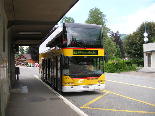 DSCN1635 Swiss Postbus (PTT) SG 273224 at Nesslau-Neu St Johann - 9 Jun 2008