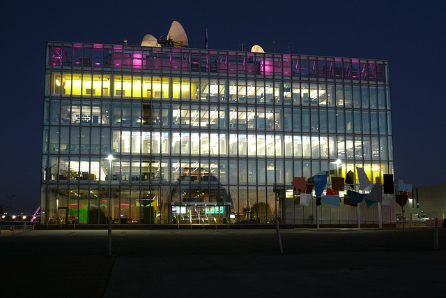 BBC Scotland Building At Night