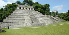 Mexico, Palenque, The Temple of the Inscriptions and the Temple of the Tomb of the Red Queen