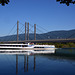 MS ROUSSEU bei Arch Aare aufwärts richtung Biel. J.J.Rousseau lebte längere Zeit in La Neuveville am Bielersee