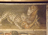 Detail of a Mosaic with Animals from the House of the Faun in Pompeii in the Naples Archaeological Museum, July 2012