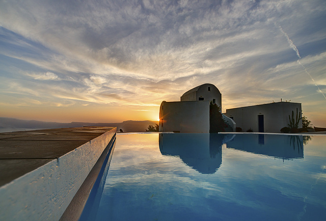 Sonnenaufgang auf Santorini