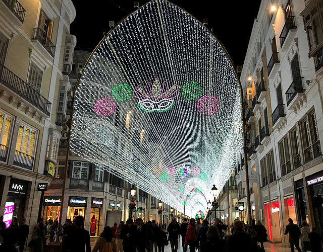 Lights for Malaga Carnival
