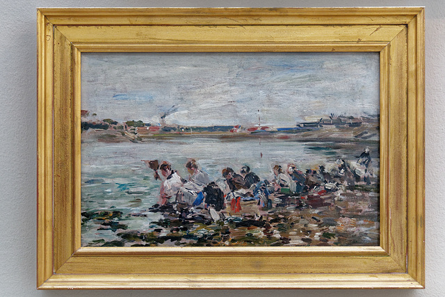 "Lavandières sur la Touques" (Eugène Boudin - vers 1881-1889)