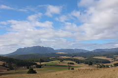 Mountains and farmland near Loongana