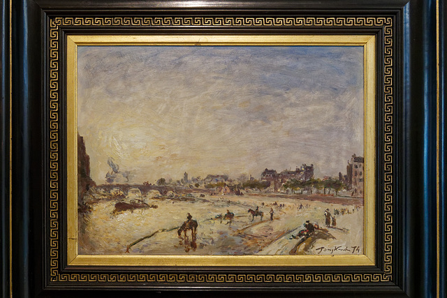 "Paris, le pont Marie et le quai des Célestins" (Johan Barthold Jongkind - 1874)