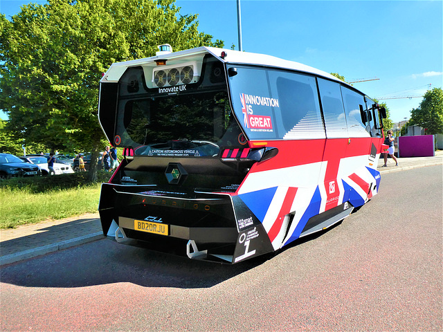 Autonomous vehicle trial, Cambridge - 16 Jun 2021 (P1080581)