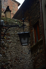 Italy, Anghiari, Street Lantern