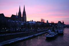 Regensburg Winterabend