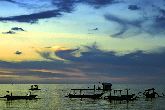 Sunset at the beach of Pemuteran