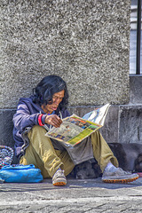 Reading on the street