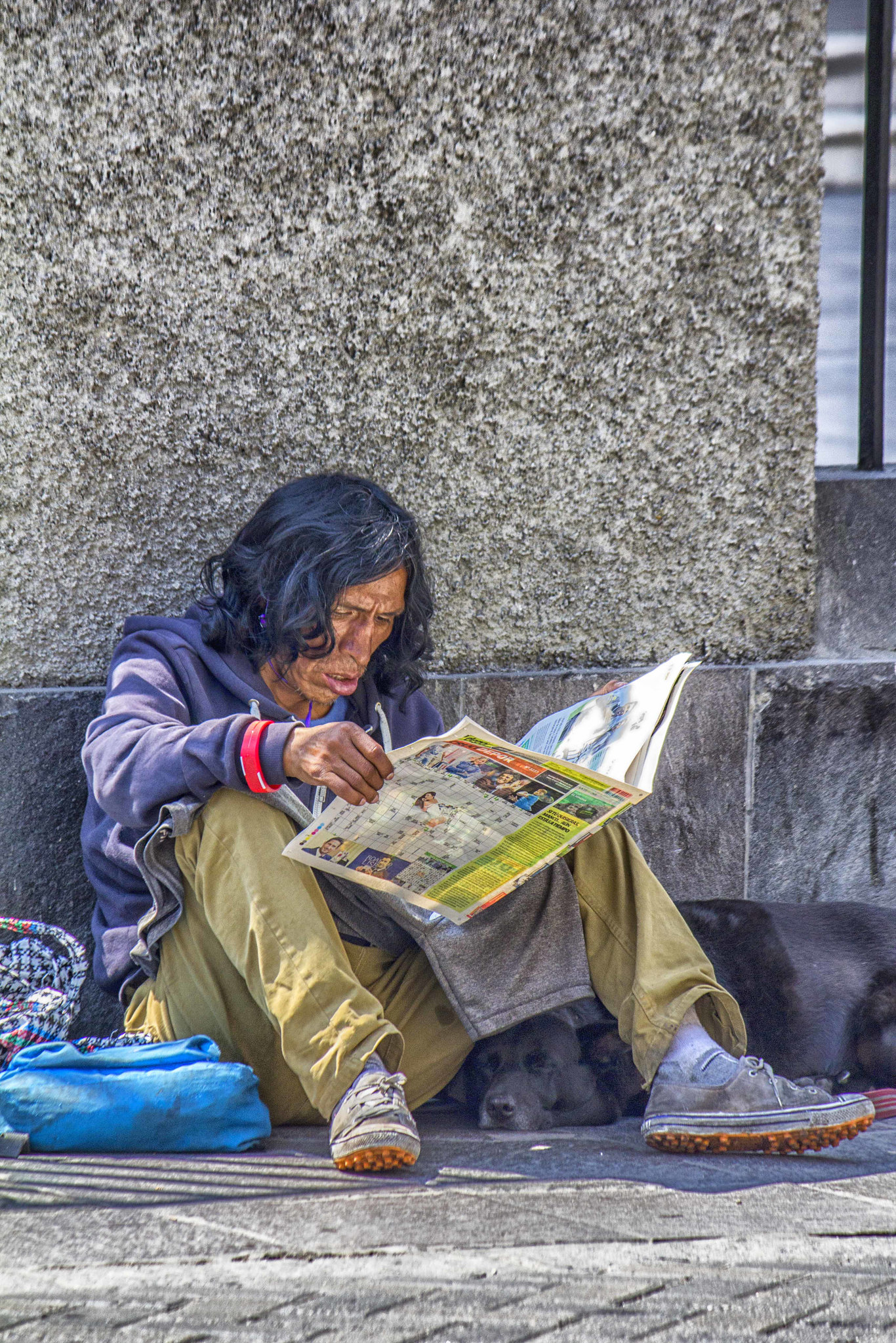 Reading on the street