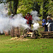 Battle re-enactments: - Firing the cannon