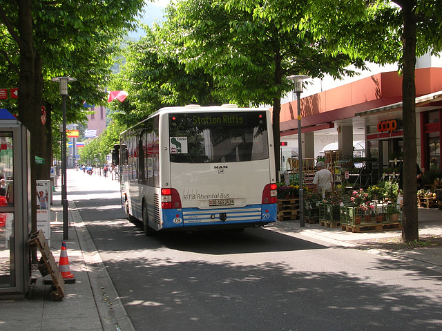 DSCN1655  RTB (Rheintal Bus) liveried 20 (SG 169343) in Buchs - 9 Jun 2008