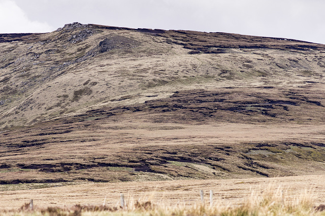 Gathering Hill from the Snake Pass summit, Derbyshire