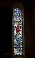 Detail of War Memorial Window, Lowther Church, Cumbria