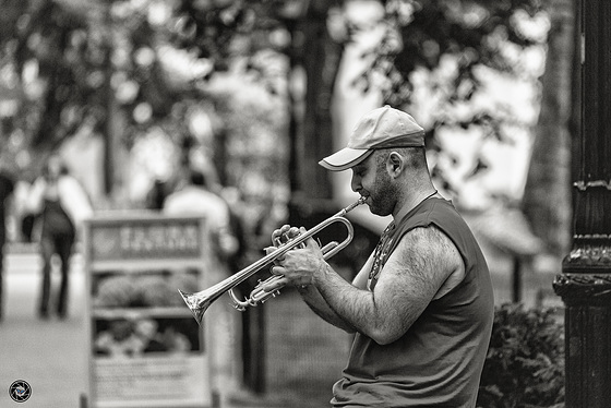 One man brass band