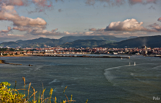 Paisaje desde Punta Galea en Getxo.