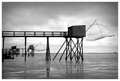 Pêcheries dans la baie de bourgneuf.