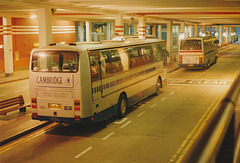 Cambridge Coach Services D345 and E365 NEG at Gatwick - 2 Dec 1990