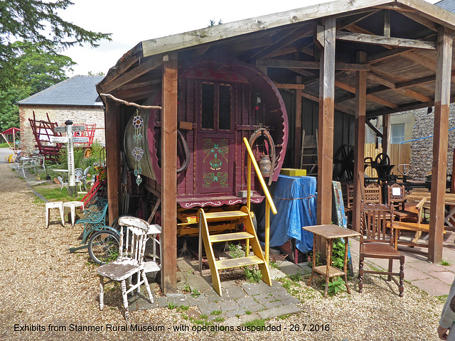 Caravan and other exhibits Stanmer Rural Museum 26 7 2016